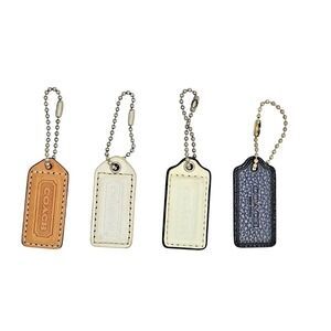 Auth COACH Leather Hangtag Lot Vintage Charm Replacement  Mixed Colors Y2K Boho
